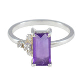 Zazlle Purple Halo Ring India - Stylish Gemstone Jewelry Amethyst Purple