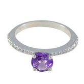 Yuna Purple Halo Ring | Stunning Gemstone Jewelry Amethyst Purple