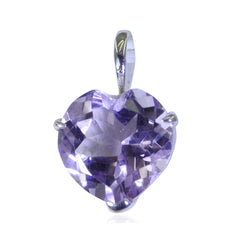 Nayara Purple Heart Pendant Jewelry for Everyday Glam Amethyst Purple Purple