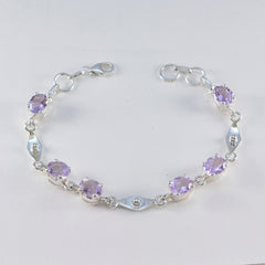 Violet Purple Links Bracelet Jewelry - Elegant Gemstone Design