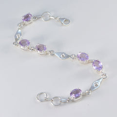 Violet Purple Links Bracelet Jewelry - Elegant Gemstone Design
