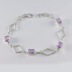 Lucia Purple Links Bracelet for Everyday Glam