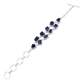 Mila Purple Links Bracelet for Stylish Jewelry Lovers Amethyst Purple