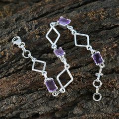 Lucia Purple Links Bracelet for Everyday Glam