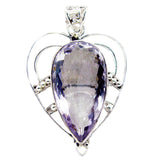 Lucy Heart-Shaped Purple Pendant Jewelry for Every Occasion Amethyst Purple Purple