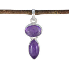 Ella Purple Pendant Necklace - Stylish Gemstone Jewelry Amethyst Purple Purple