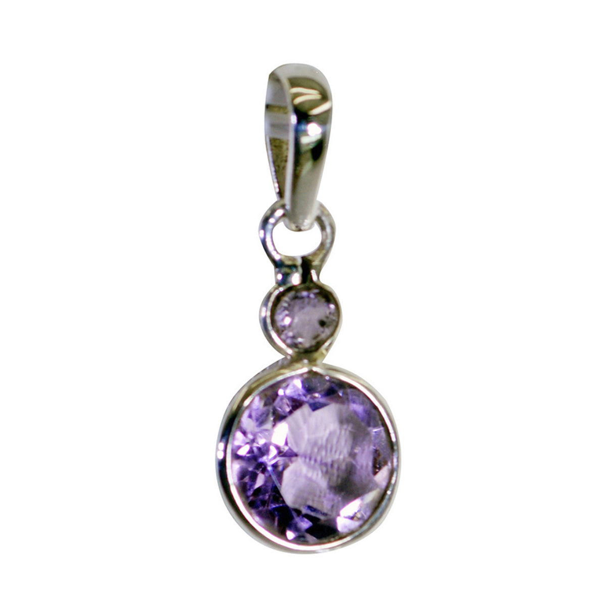 Camilla Purple Pendant Necklace - Stunning Gemstone Charm Amethyst Purple Purple