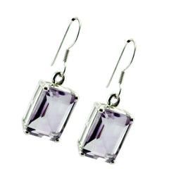 Freya Purple Solitaire Dangle Earrings for Stylish Looks