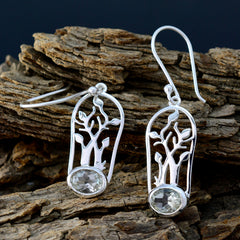 Riley Purple Solitaire Dangle Earrings for Everyday Glam