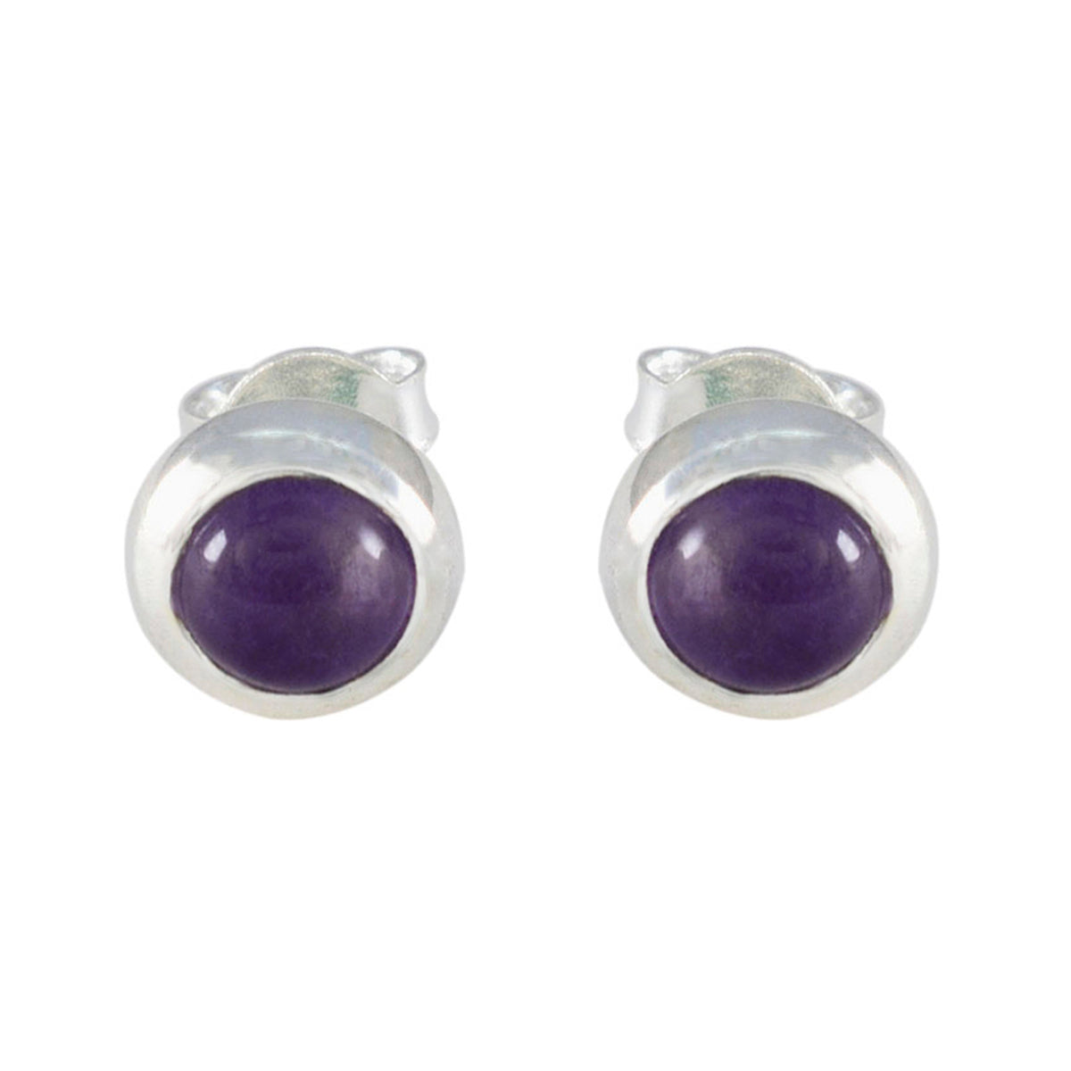 Clara Purple Solitaire Earrings - Stylish & Chic Design Amethyst Purple Dangle