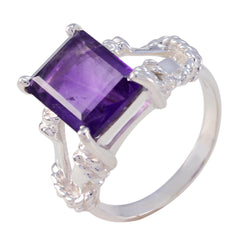 Carolina Rope-Wire Purple Solitaire Ring