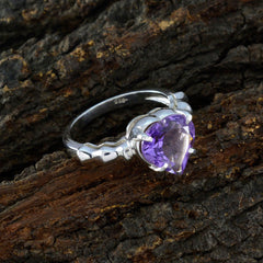 Marie Promise Purple Solitaire Ring