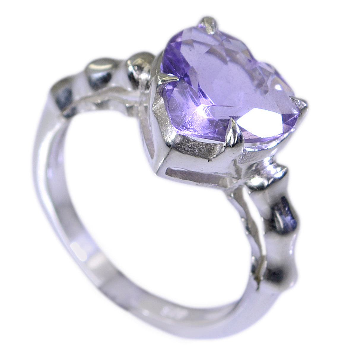 Marie Promise Purple Solitaire Ring Amethyst Purple