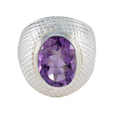Zazlle Purple Solitaire Ring India for Everyday Glam Amethyst Purple