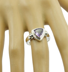 Freya Artisan Purple Solitaire Ring