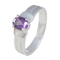 Zoe Purple Solitaire Ring - Elegant Gemstone Jewelry