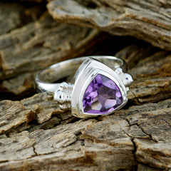 Freya Artisan Purple Solitaire Ring