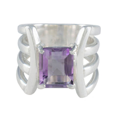 Yasmine Heritage Purple Solitaire Ring