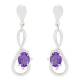 Leah Purple Solitaire Stud Earrings for Any Occasion Amethyst Purple stud