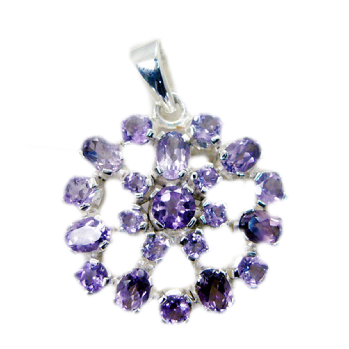 Julieta Purple Statement Pendant for Glamorous Looks Amethyst Purple Purple