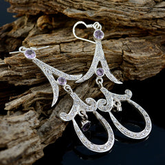 Siti Purple Stud Earrings for Everyday Glam