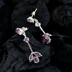 Riley Purple Stud Earrings for Everyday Elegance
