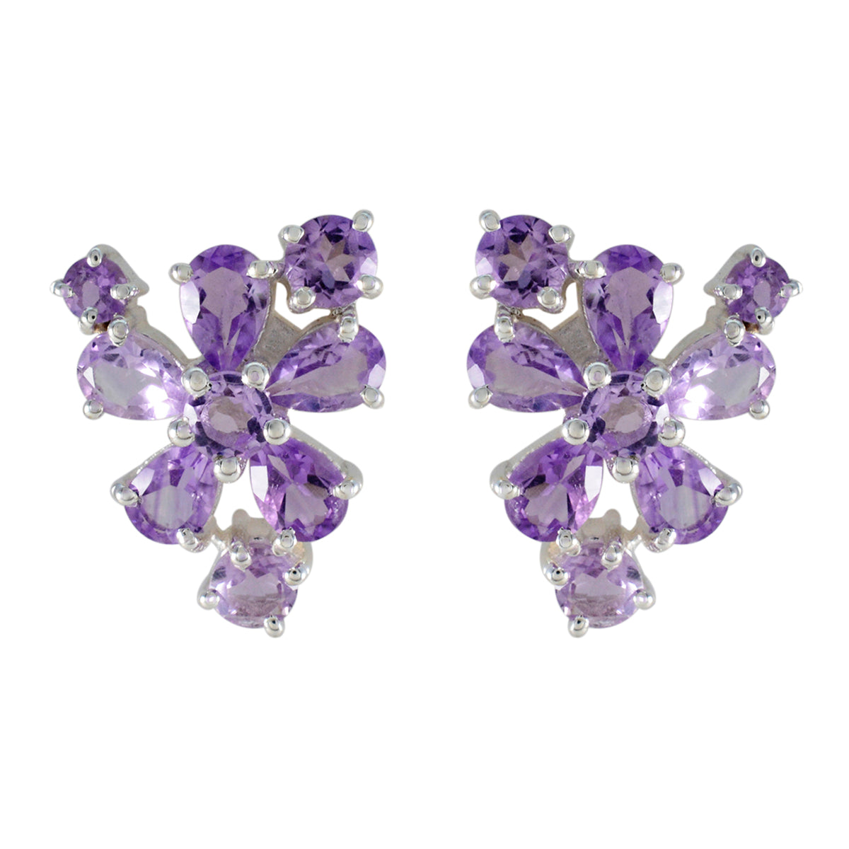 Freya Purple Stud Earrings for Everyday Glam Amethyst Purple Stud