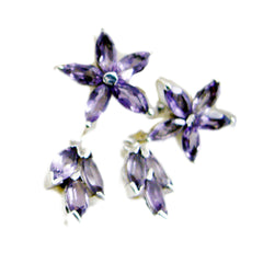Agustina Purple Stud Earrings for Everyday Glam