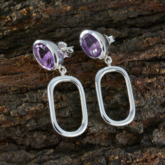 Pauline Purple Stud Earrings for Everyday Glam