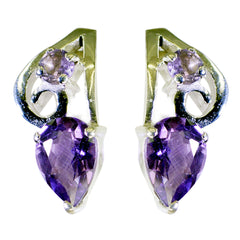 Gabriela Purple Stud Earrings for Chic Style