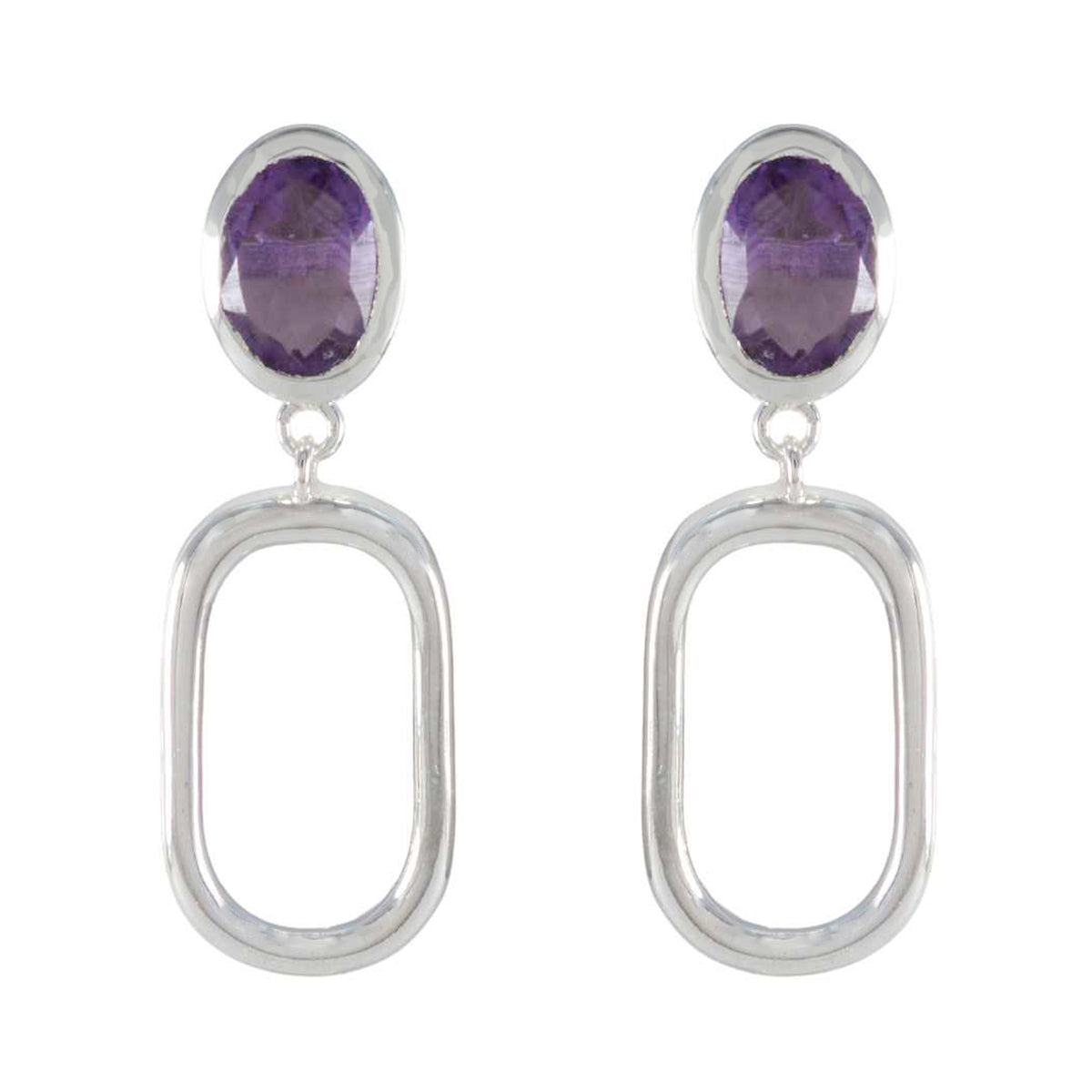 Pauline Purple Stud Earrings for Everyday Glam Amethyst Purple Stud