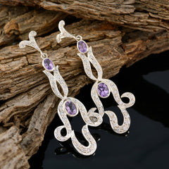 Angel Purple Stud Earrings for Stylish Everyday Wear