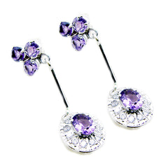 Andrea Purple Stud Earrings for Everyday Glam