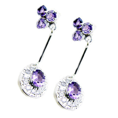 Andrea Purple Stud Earrings for Everyday Glam