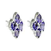 Naomi Purple Stud Earrings for Everyday Glam Amethyst Purple Stud