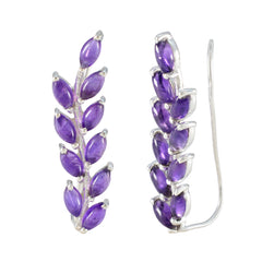 Marie Purple Stud Earrings for Everyday Glam