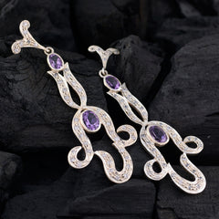 Angel Purple Stud Earrings for Stylish Everyday Wear