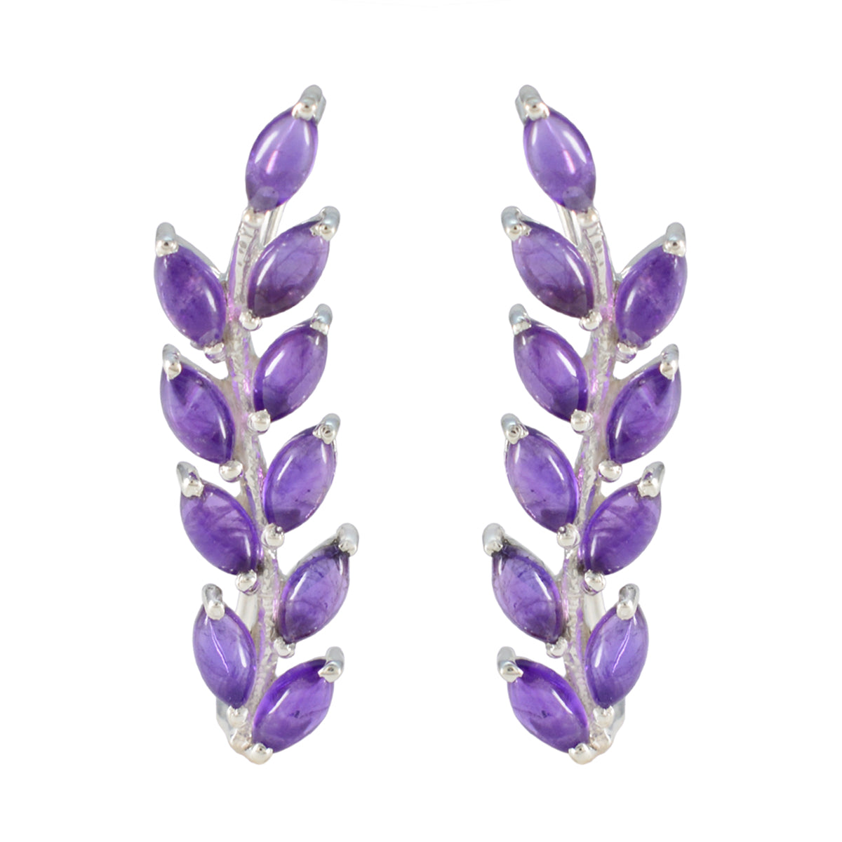 Marie Purple Stud Earrings for Everyday Glam Amethyst Purple Stud