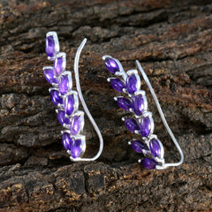 Marie Purple Stud Earrings for Everyday Glam