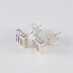 Valentina Purple Stud Earrings for Everyday Glam
