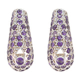 Bianca Purple Stud Earrings for Everyday Glam Amethyst Purple Stud