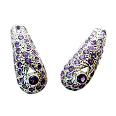 Bianca Purple Stud Earrings for Everyday Glam