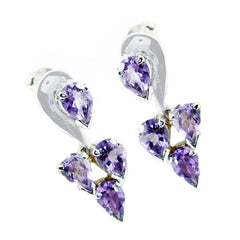 Alejandra Purple Stud Earrings for Everyday Glam