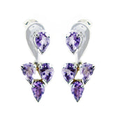 Alejandra Purple Stud Earrings for Everyday Glam Amethyst Purple Stud