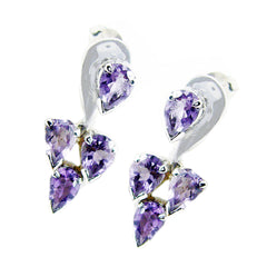 Alejandra Purple Stud Earrings for Everyday Glam