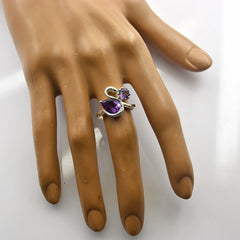 Ananya Purple Toi Et Moi Ring with Gemstone Design