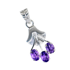 Addison Purple Wedding Pendant with Elegant Design