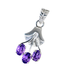 Addison Purple Wedding Pendant with Elegant Design