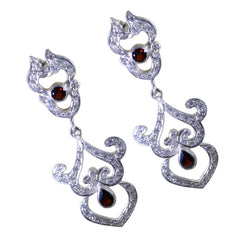 Putri Red Stud Earrings - Glamorous Fashion Jewelry