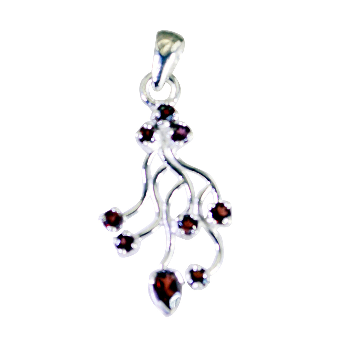 Rebeca Red Pendant - Elegant Gemstone Jewelry Garnet Red Red